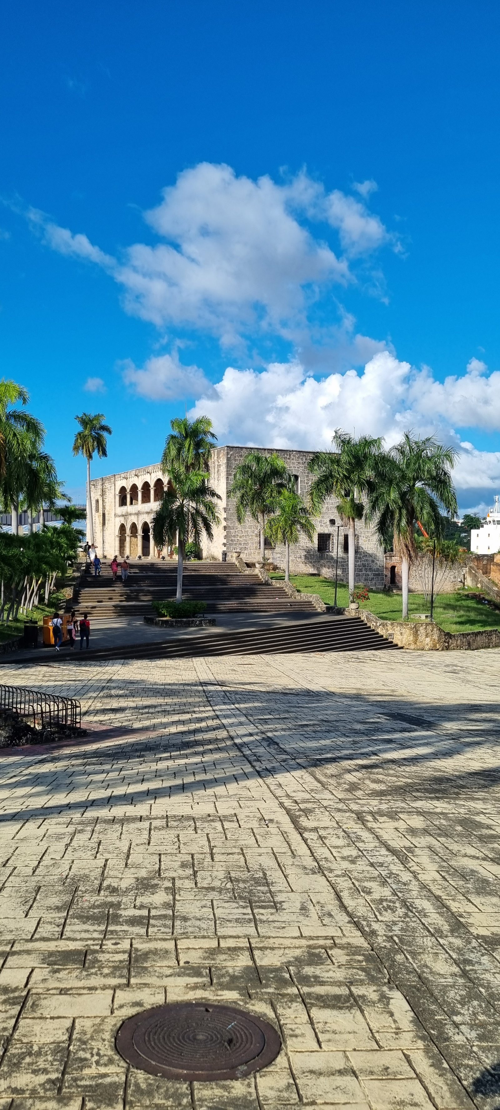 Colorful pedestrian street in Santo Domingo Colonial Zone